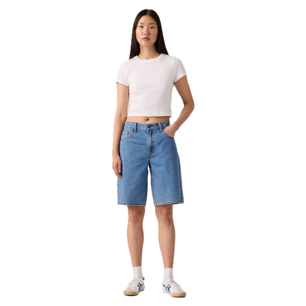 Bermuda Levis Baggy Dad Jort de Mujer