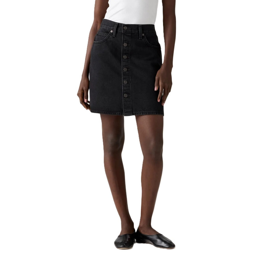 Pollera Levis Retro Button Front Skirt de Mujer