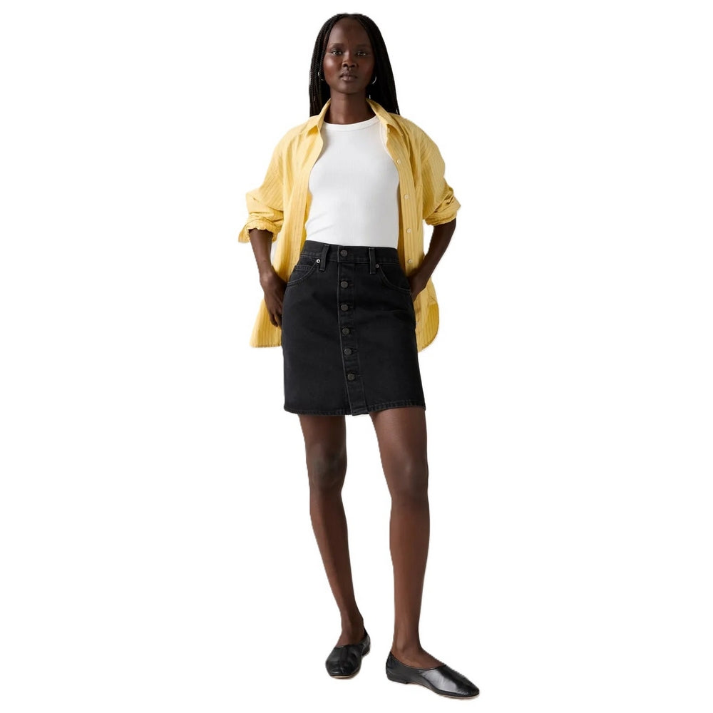Pollera Levis Retro Button Front Skirt de Mujer