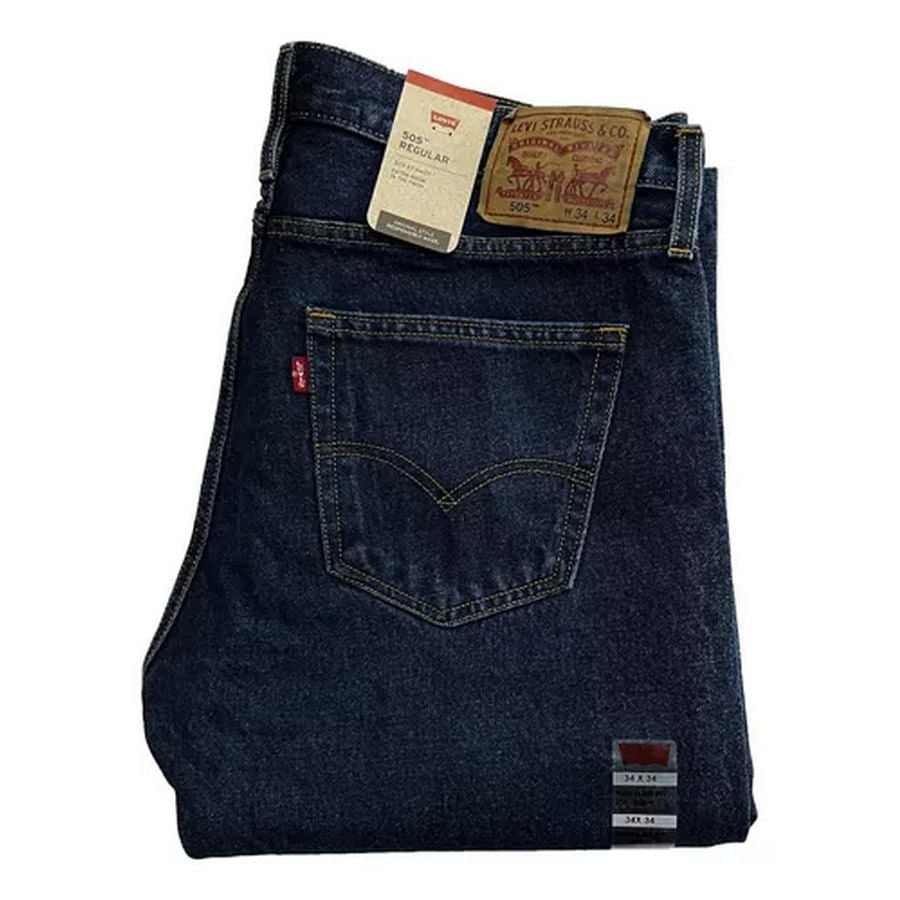 Jeans-Levis-505-Regular-Fit-Dark-Sw-De-Hombre#4