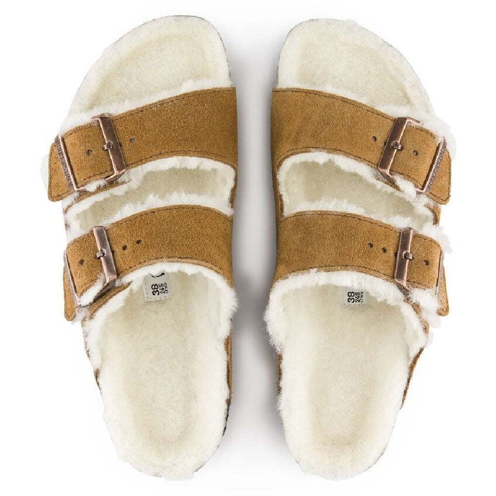 Sandalia Birkenstock Arizona Fur VL Sheepskin Mink N Unisex
