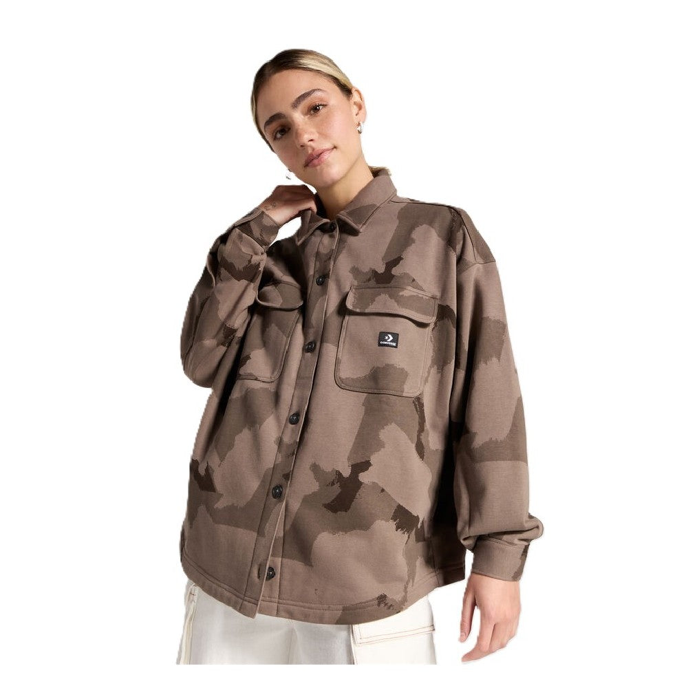 Camisa Converse Camo Shirt Jacket Mujer