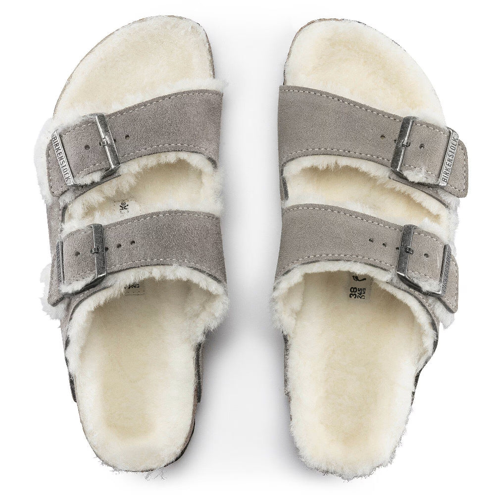 Sandalia Birkenstock Arizona VL Fur Stone Coin N Unisex