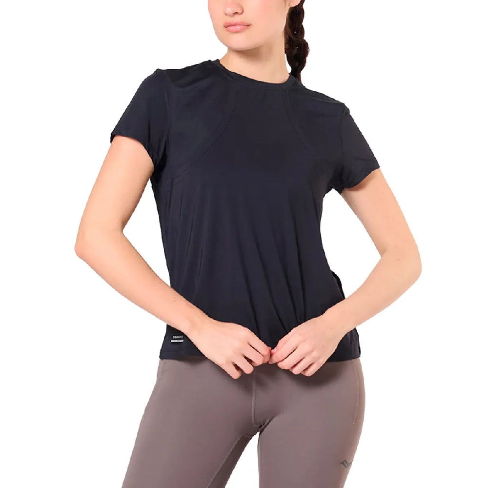 Remera Saucony Hurricane Short Sleeve W Mujer