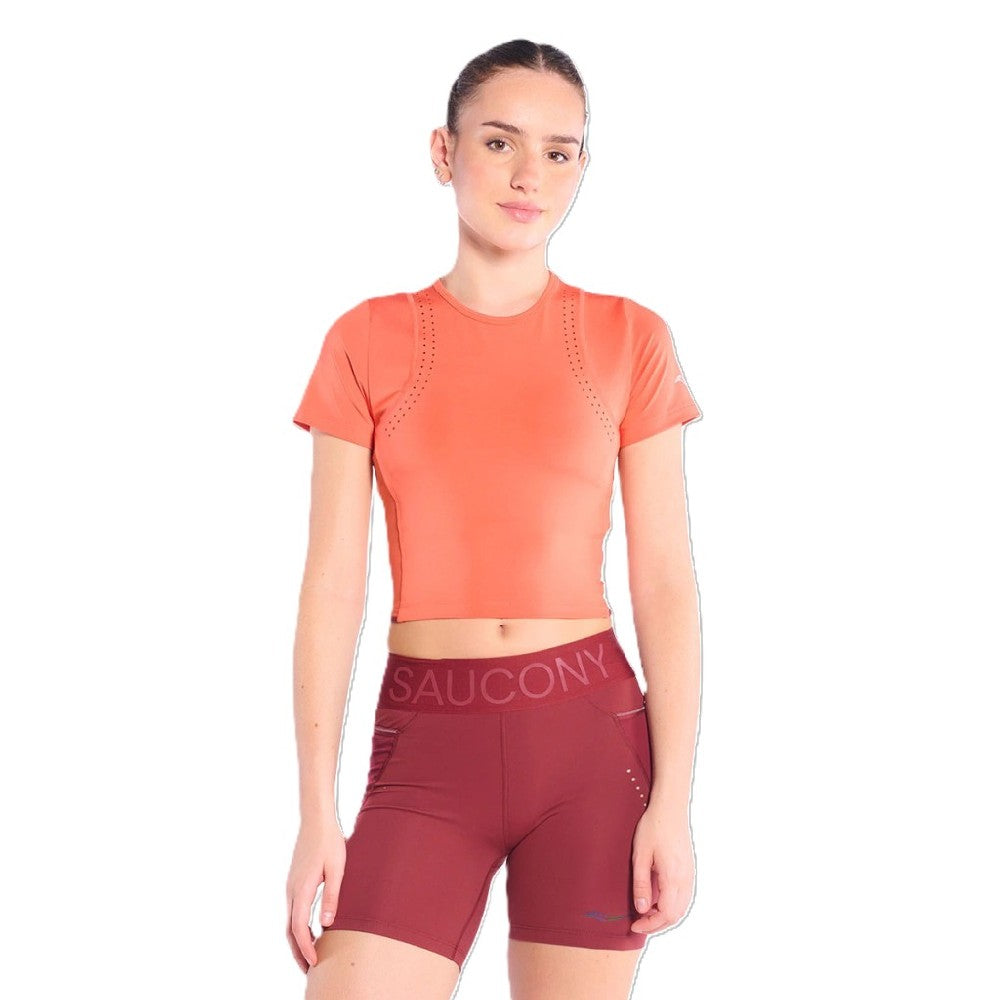 Top Saucony Explorer Tr Short Sleeve De Mujer