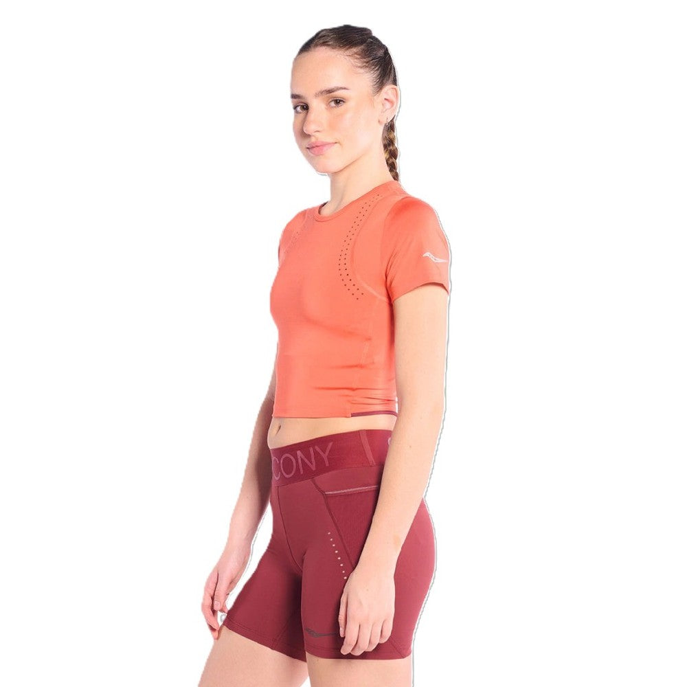 Top Saucony Explorer Tr Short Sleeve de Mujer