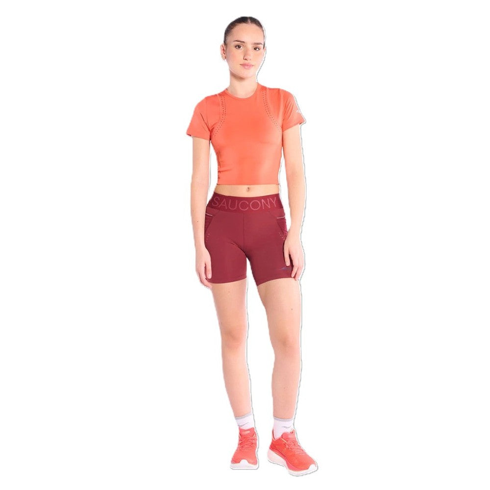 Top Saucony Explorer Tr Short Sleeve de Mujer