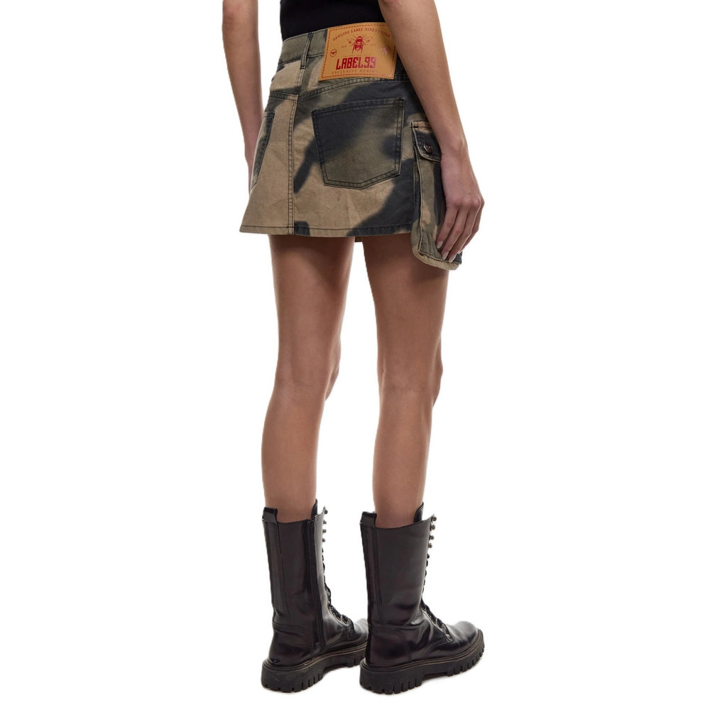 Pollera Label 99 Mini Camo De Mujer