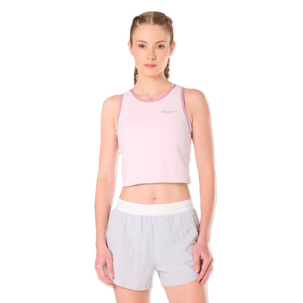 Top Saucony Endorphin Crop Top Mujer