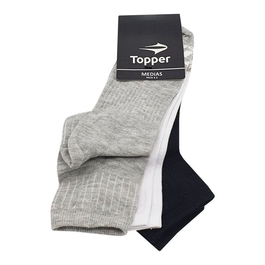 3-Pack-Caña-Media-Topper-Pack-X-3-Caña-Baja-Mns-Blanco-De-Mujer#2