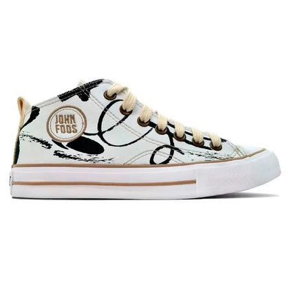 Zapatilla John Foos 164 Flashback White Art de Mujer