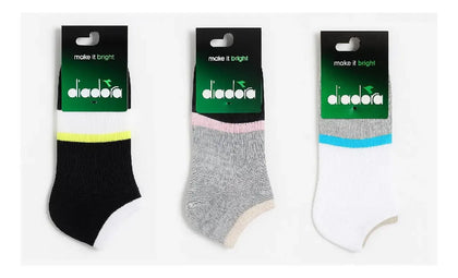 3 Pack Soquete Diadora Pique Dama X3 Unisex