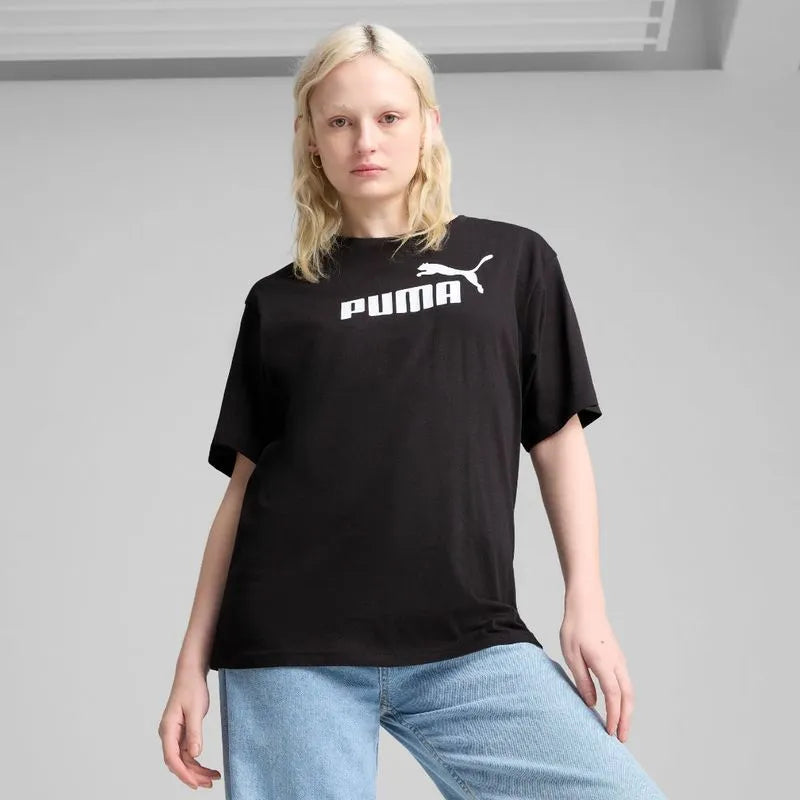 Remera Puma Ess No. 1 Logo Relaxed Tee De Mujer