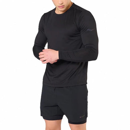 Camiseta Saucony Stopwatch Long Sleeve M de Hombre