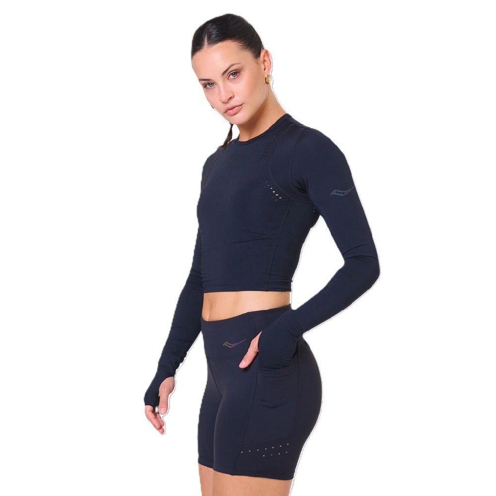 Remera Saucony Kinvara Cropped Long Sleeve Mujer