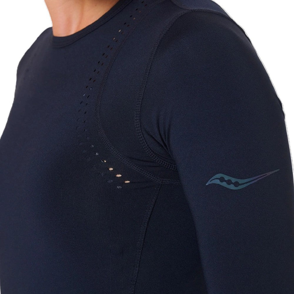 Remera Saucony Kinvara Cropped Long Sleeve Mujer