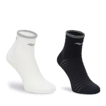 2 Pack Caña Media Saucony Elite MID Crew Socks U Assorted T2 Unisex