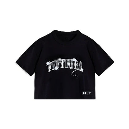 Remera Under Armour W Live Crop Ss Tini Futttura 2 Mujer