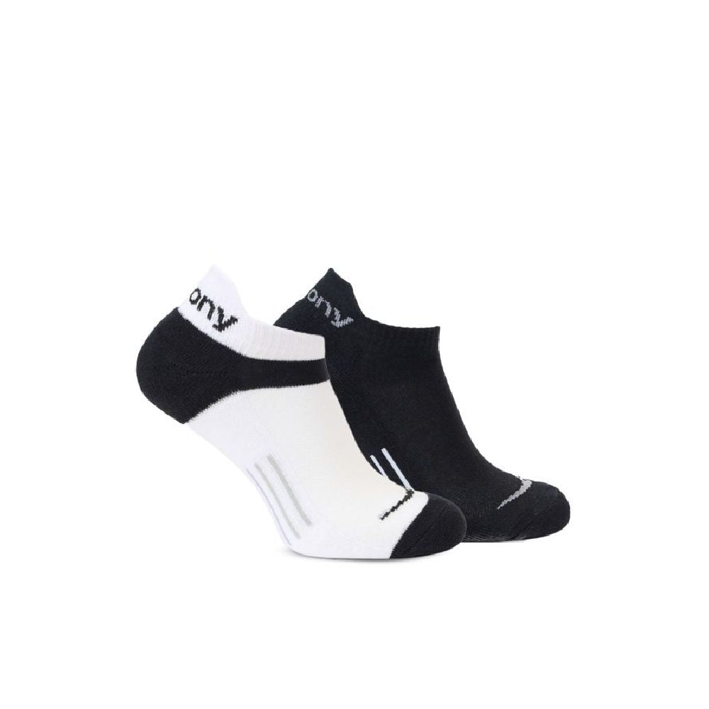 2 Pack Soquete Saucony Oddisey No Show Tab T1 B&w Unisex