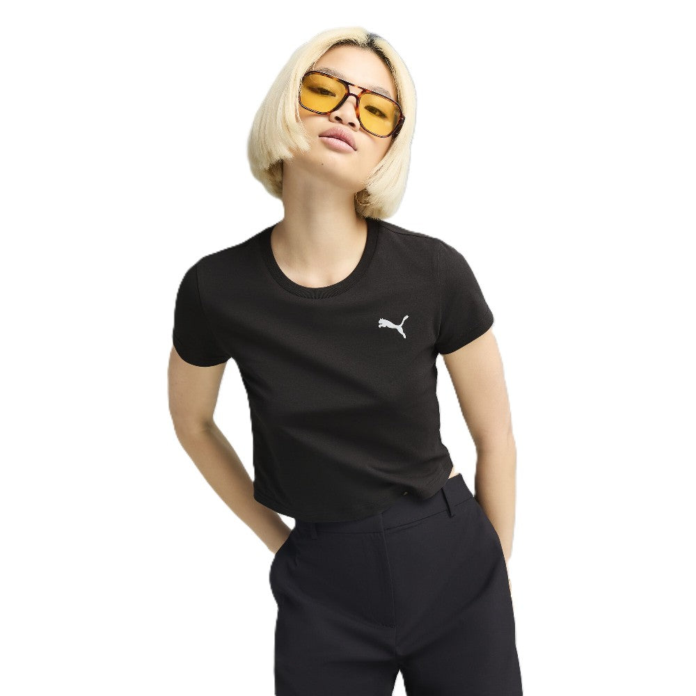 Remera Puma Wardrobe Ess Baby Tee Mujer