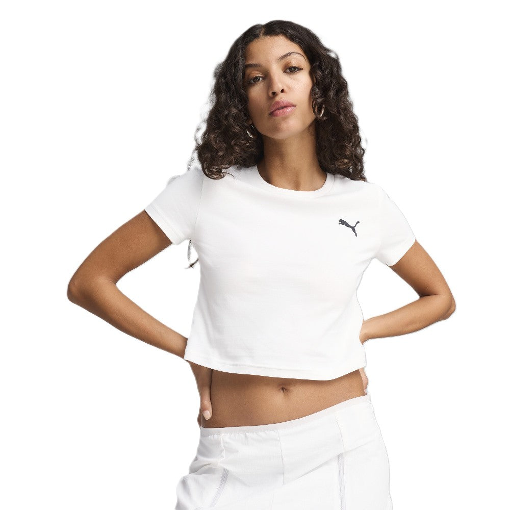 Remera Puma Wardrobe Ess Baby Tee Mujer