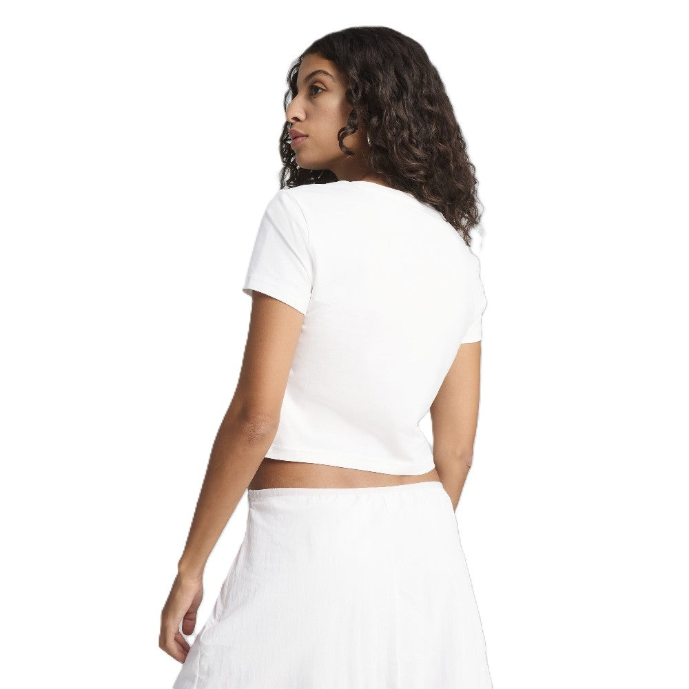 Remera Puma Wardrobe Ess Baby Tee Mujer