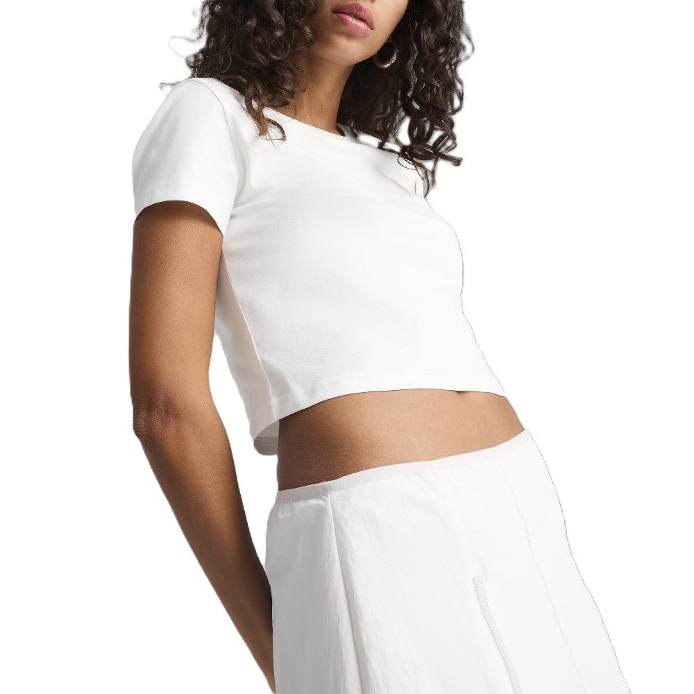 Remera Puma Wardrobe Ess Baby Tee Mujer