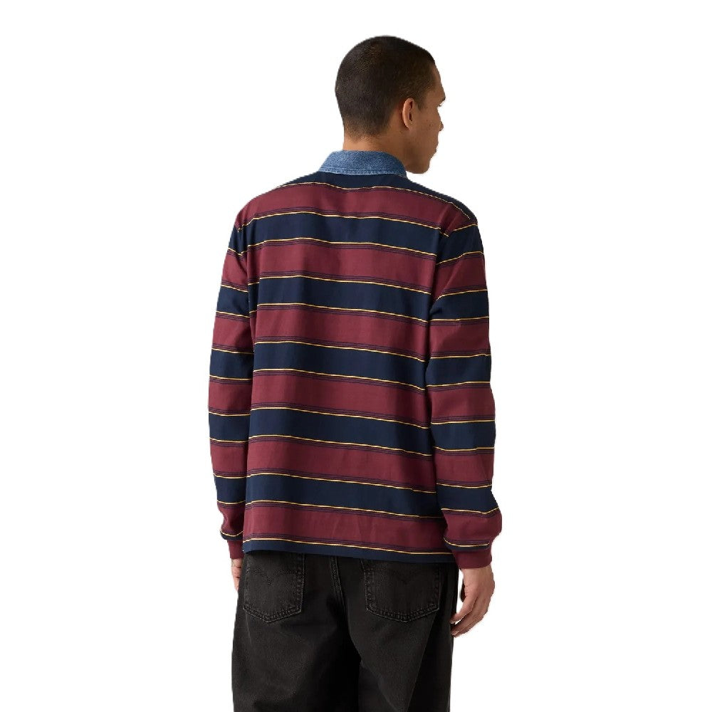Buzo Levis Ls Striped Polo Hombre