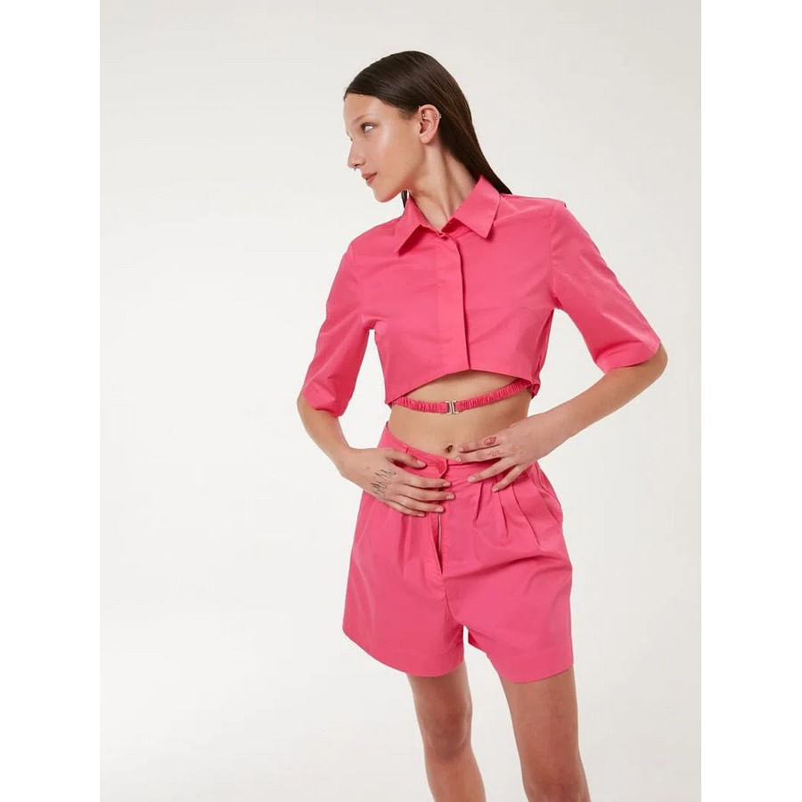 Top Furzai Top Poplin Crop De Mujer