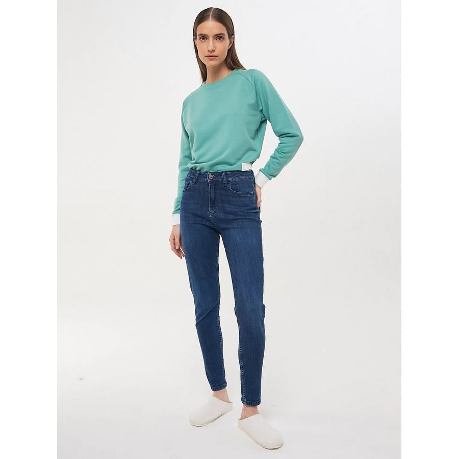 Jeans Furzai Denim Skinny Mid Rise De Mujer