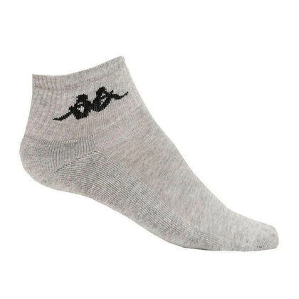 3 Pack Soquete Kappa Quarter High Socks Heather Gre Unisex