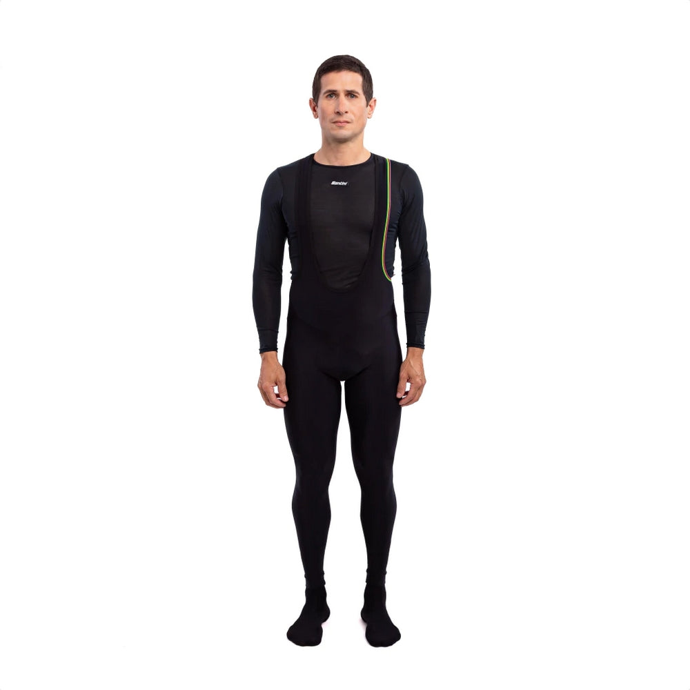 Calza Santini Uci Rainbow Winter Bib Tight Man De Hombre