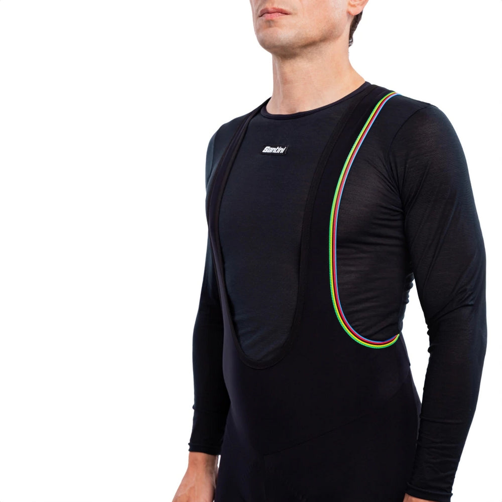 Calza Santini Uci Rainbow Winter Bib Tight Man De Hombre
