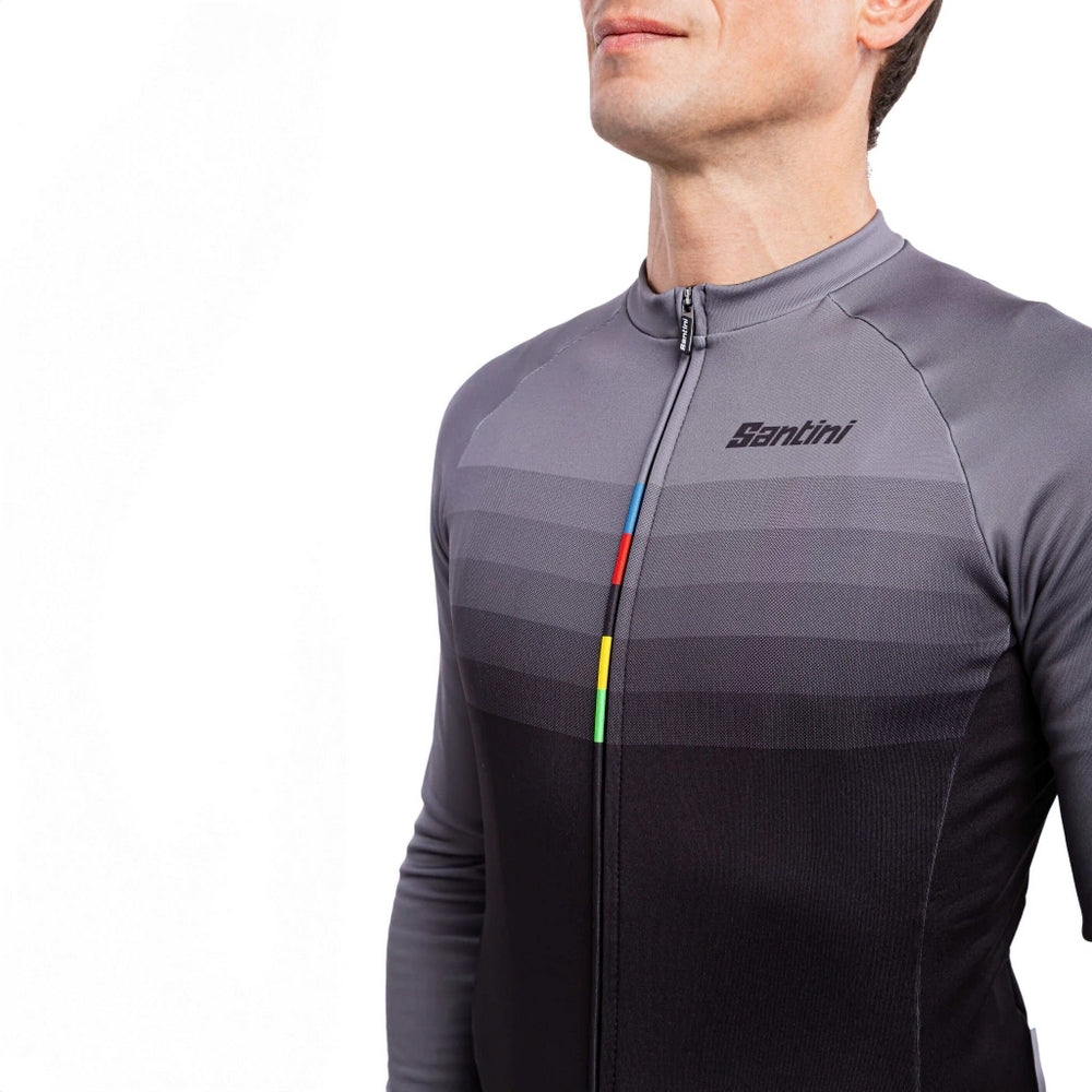 Jersey Santini Uci Rainbow Ls U Thermofleece Unisex
