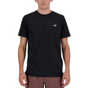 Remera New Balance Mt41222Bk - Sport Essentials T-Shirt De Hombre