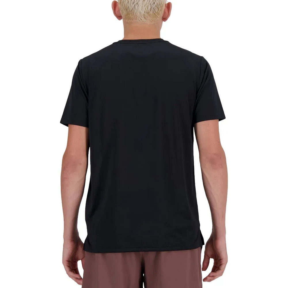 Remera New Balance Mt41222Bk - Sport Essentials T-Shirt De Hombre