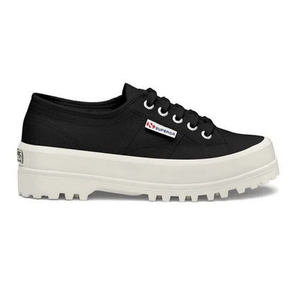 Zapatilla Superga 2555-Cotu Black-F Avorio de Mujer