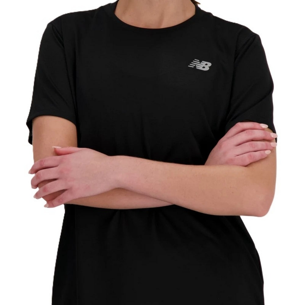Remera New Balance Wt41222Bk - Sport Essentials T-Shirt De Mujer