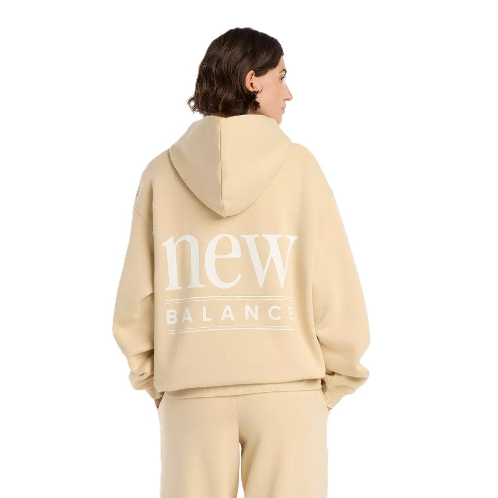 Hoodie New Balance Reimagined Fleece Long Length Mujer