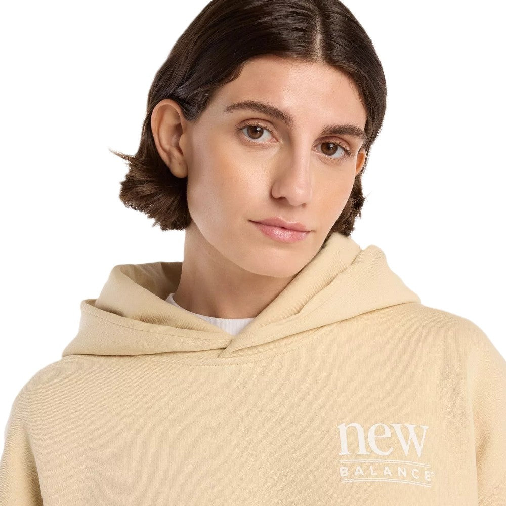 Hoodie New Balance Reimagined Fleece Long Length Mujer