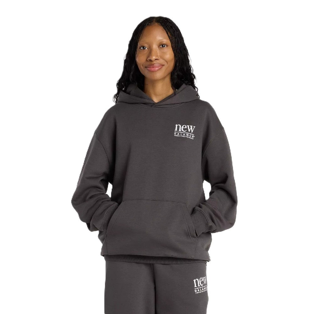 Hoodie New Balance Reimagined Fleece Long Length Mujer