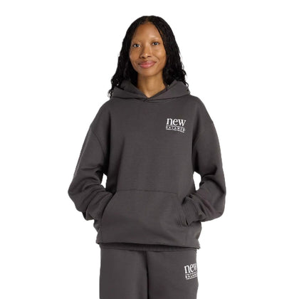 Hoodie New Balance Reimagined Fleece Long Length Mujer