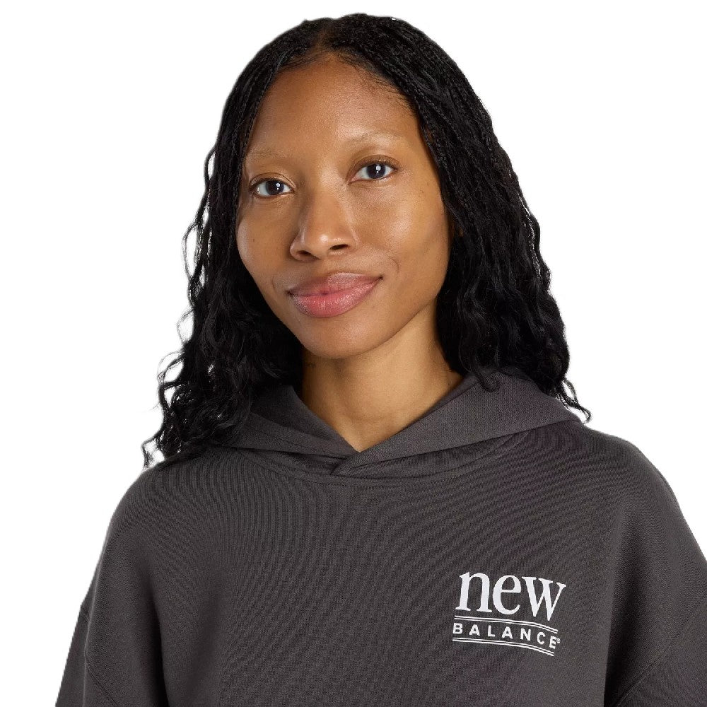 Hoodie New Balance Reimagined Fleece Long Length Mujer